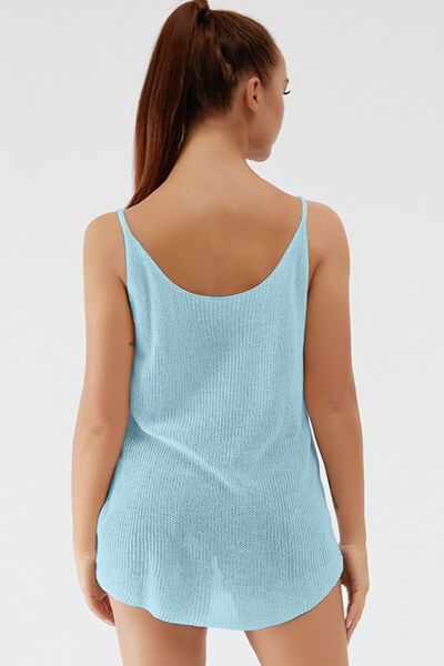 Scoop Neck Spaghetti Strap Knit Cami - Charming Charlie