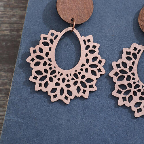 Geometric Cutout Dangle Earrings - Charming Charlie