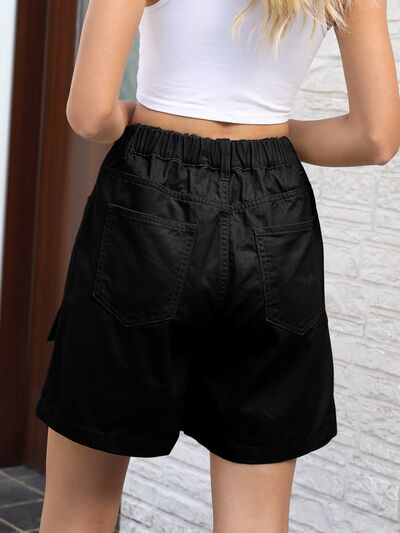 Pocketed High Waist Denim Shorts - Charming Charlie