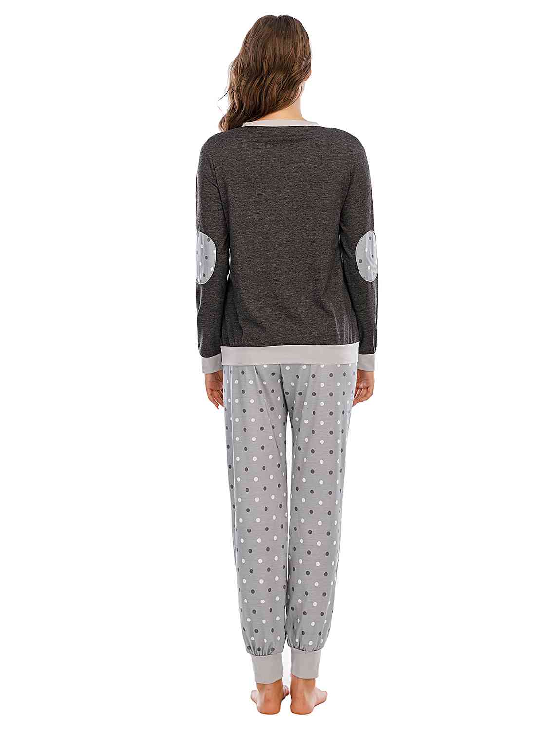 Long Sleeve Top and Polka Dot Pants Set - Charming Charlie