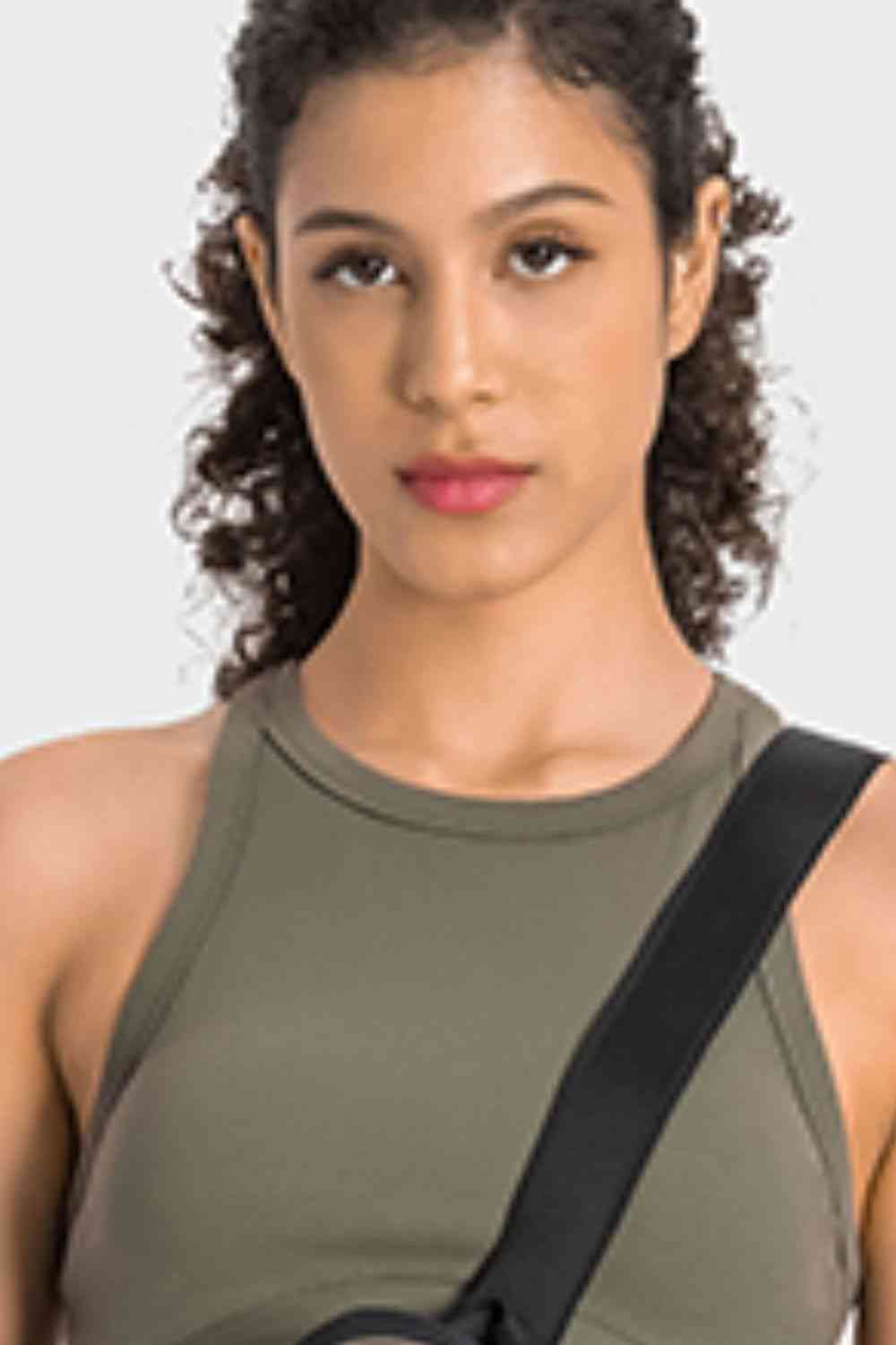Racerback Cropped Sports Tank - Charming Charlie