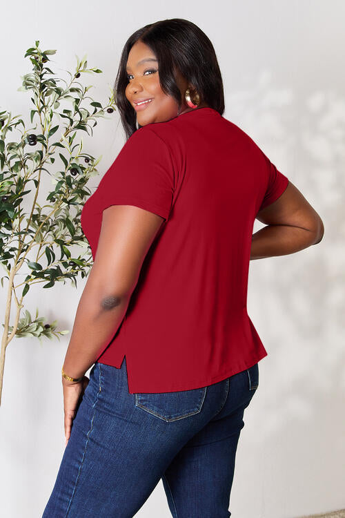 Basic Bae Full Size Round Neck Short Sleeve T-Shirt - Charming Charlie
