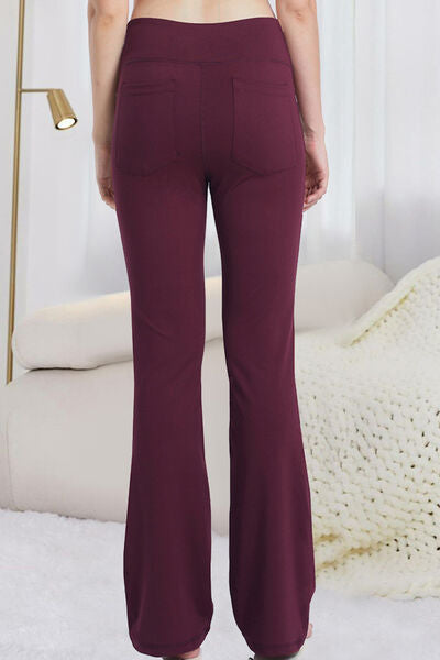 Pocketed High Waist Active Pants - Charming Charlie