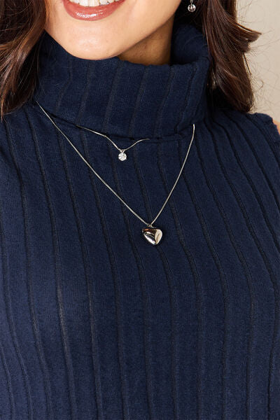 Basic Bae Full Size Ribbed Turtleneck Tank - Charming Charlie