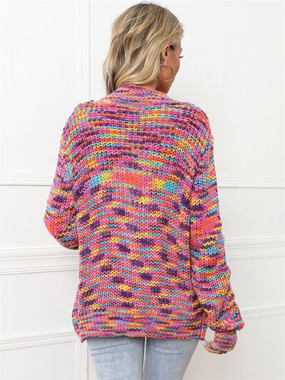 Button Up Dropped Shoulder Cardigan - Charming Charlie