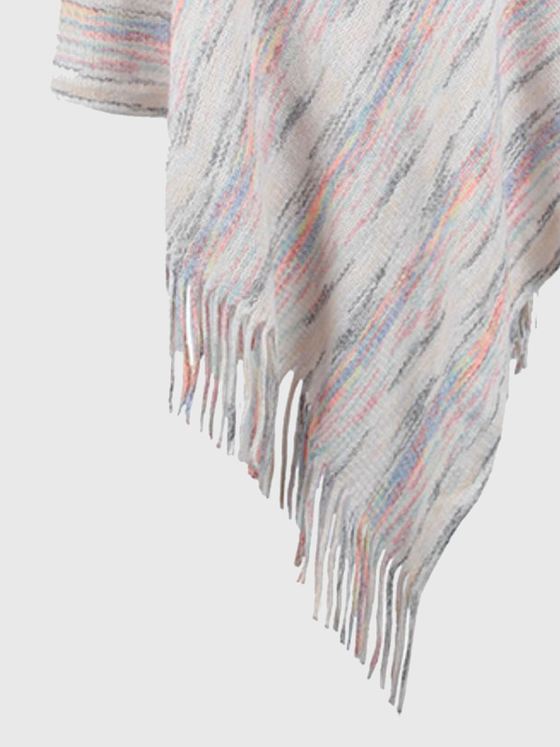 Fringe Hem Hooded Poncho - Charming Charlie