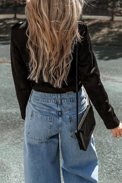 Zip Up Collared Neck Jacket - Charming Charlie