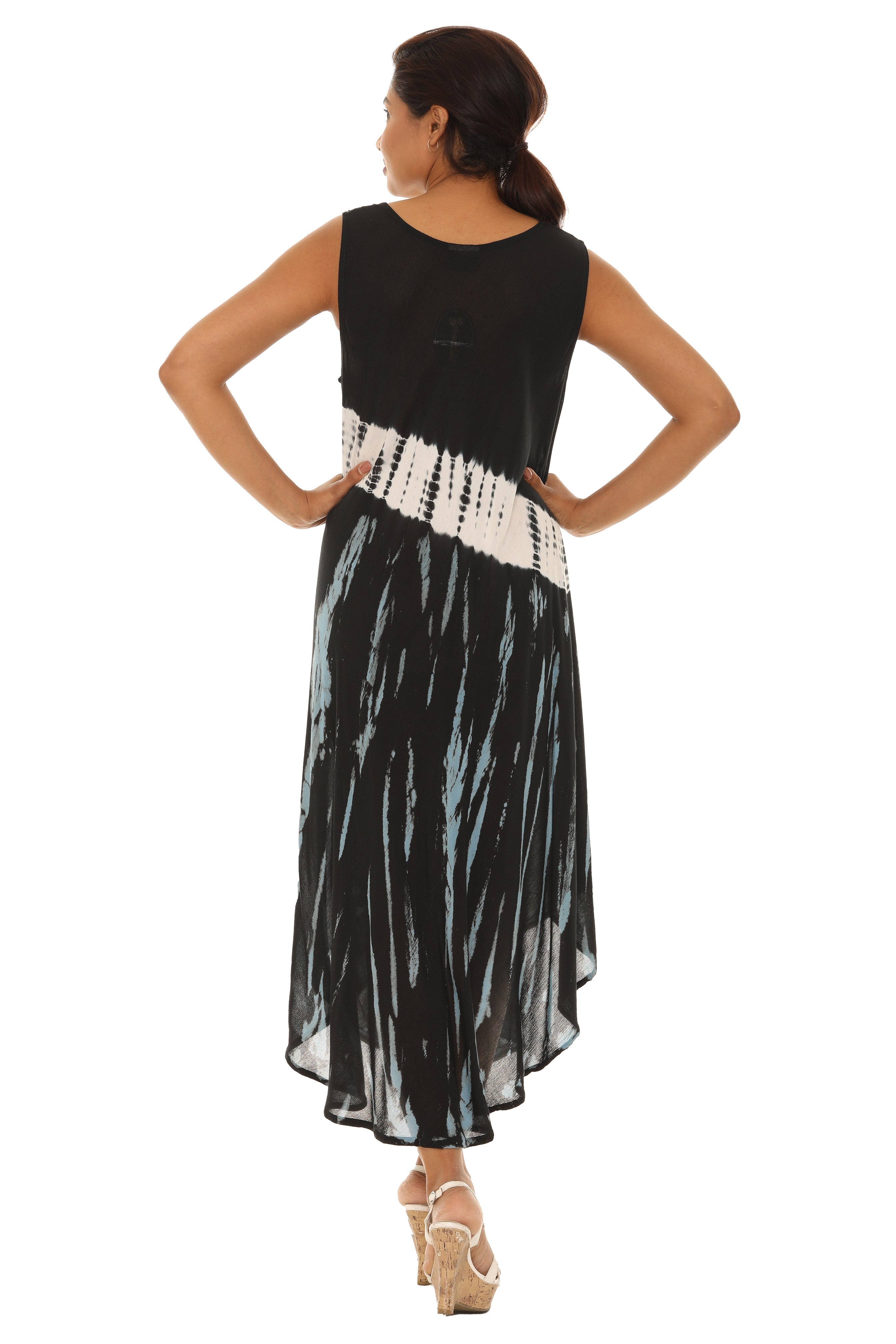 Tie dye Long Rayon Sundress - Shoreline Wear, Inc.