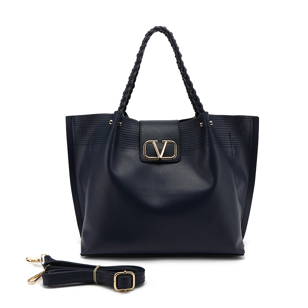 Tami V satchel with braided handle - Charming Charlie