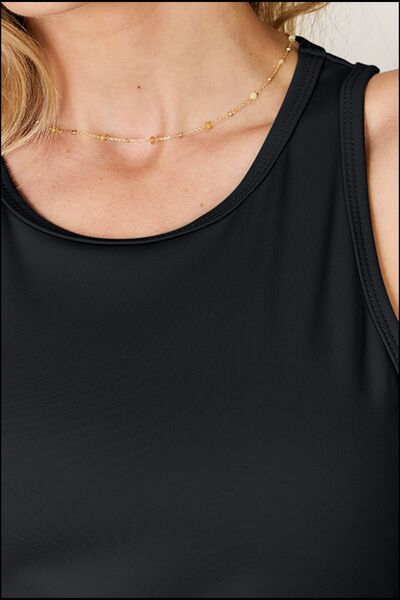 Basic Bae Full Size Round Neck Racerback Tank - Charming Charlie