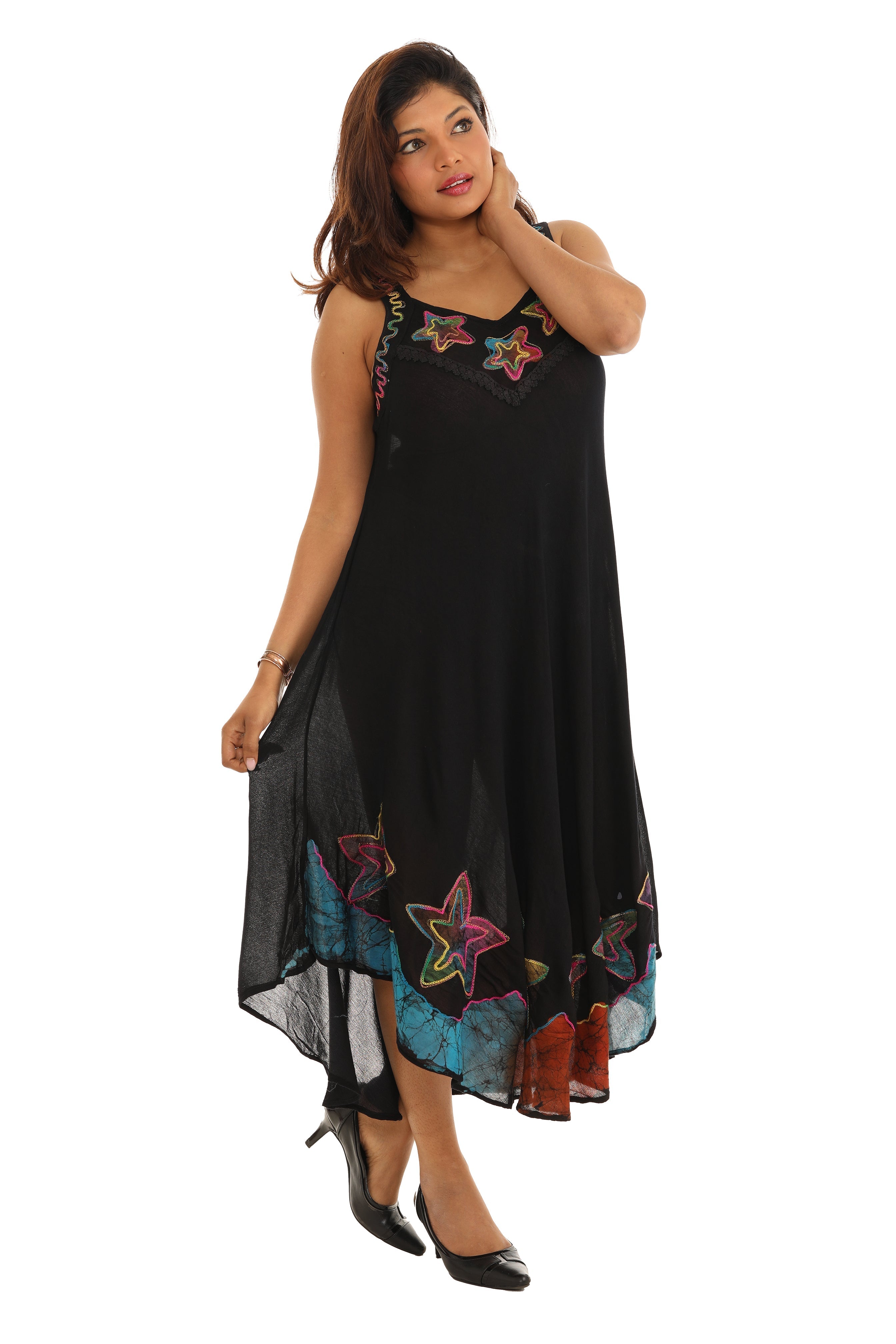 Starfish Sleeveless Midi Dress - Shoreline Wear, Inc.