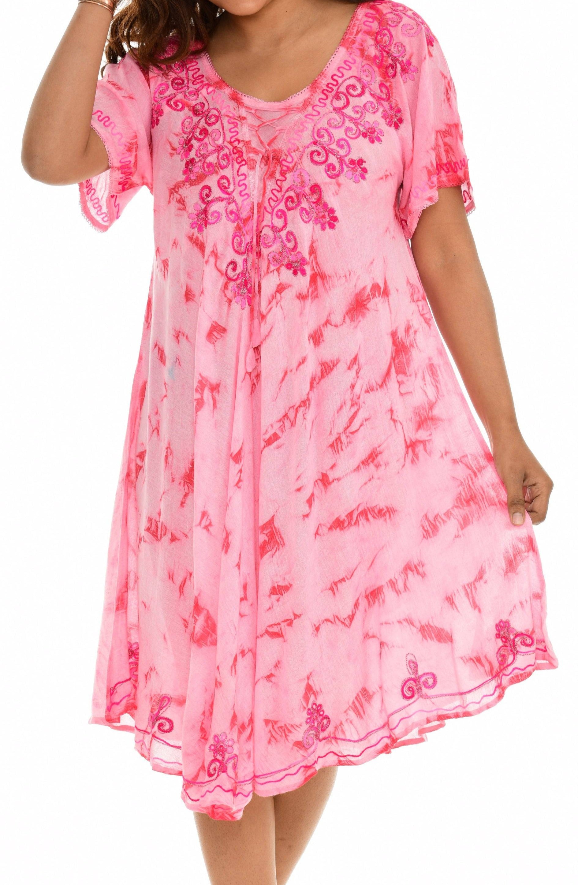 Turquoise V-Neck Shift Dress - Shoreline Wear, Inc.