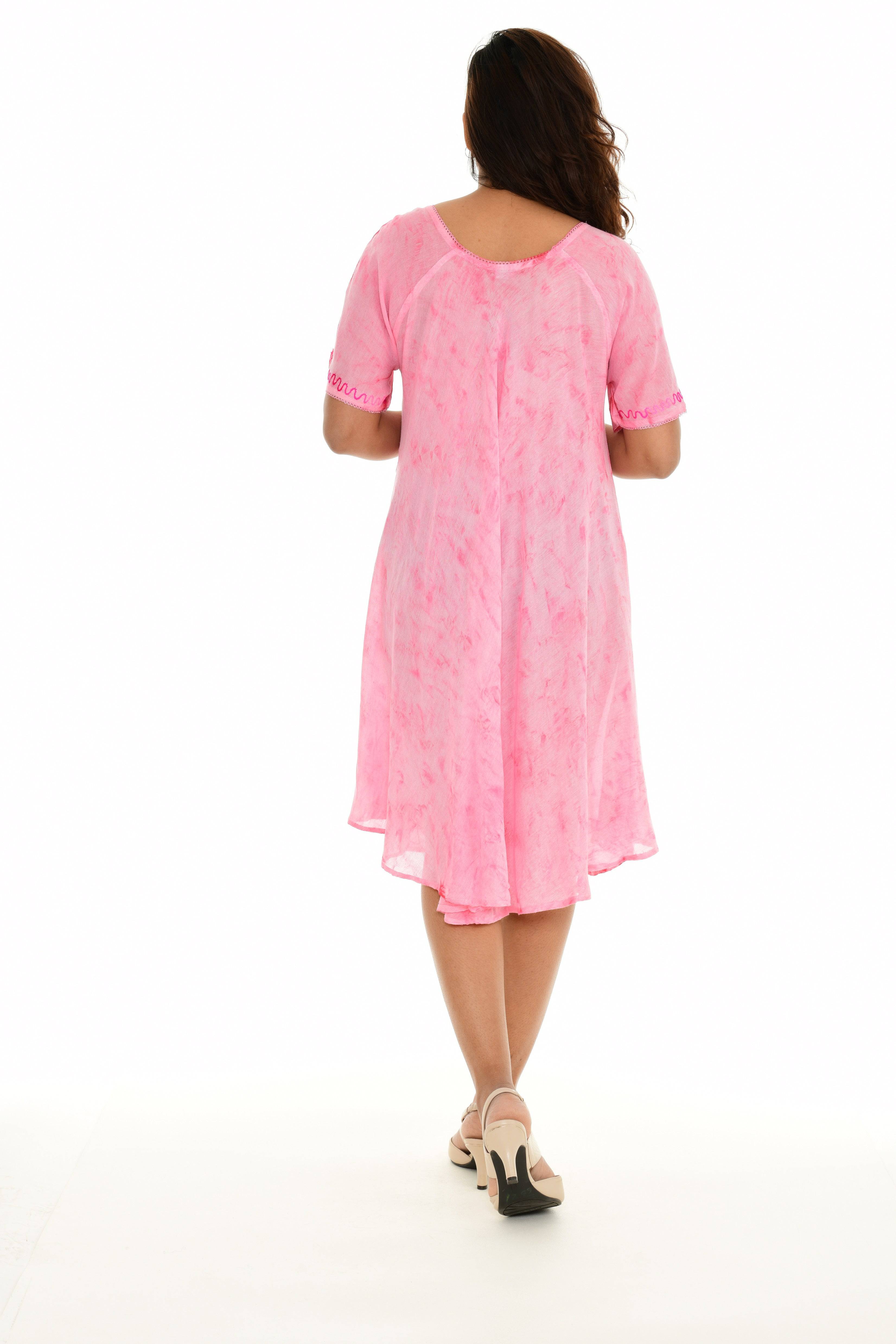 Turquoise V-Neck Shift Dress - Shoreline Wear, Inc.