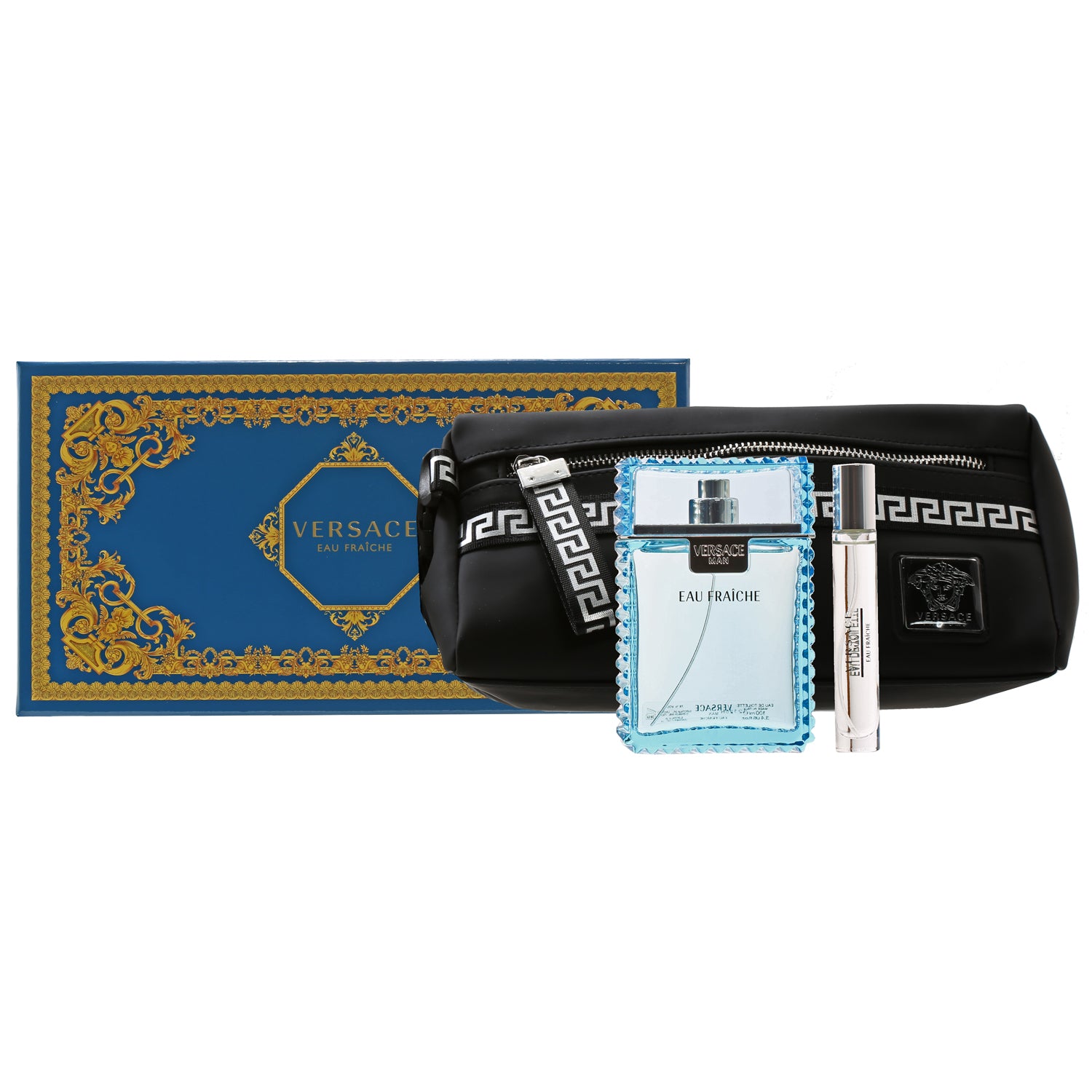 VERSACE MAN EAU FRAICHE SET (3.4 OZ EDT/ 0.33 OZ EDT SET) - Charming Charlie
