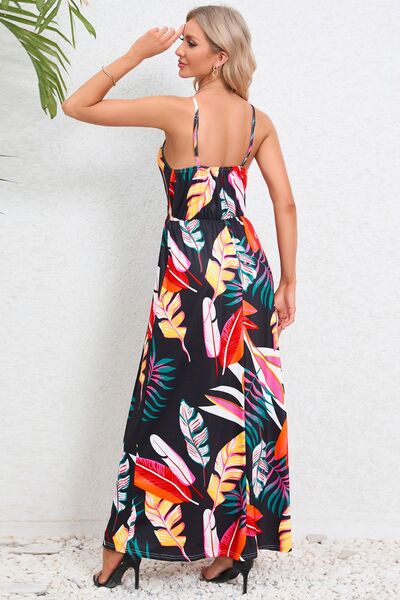 Printed Surplice Maxi Cami Dress - Charming Charlie