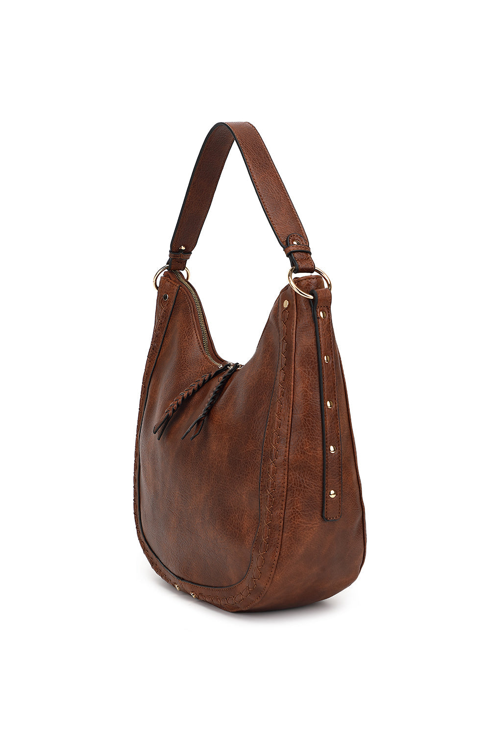 SLOUCHY WHIPSTITCH HOBO - Charming Charlie