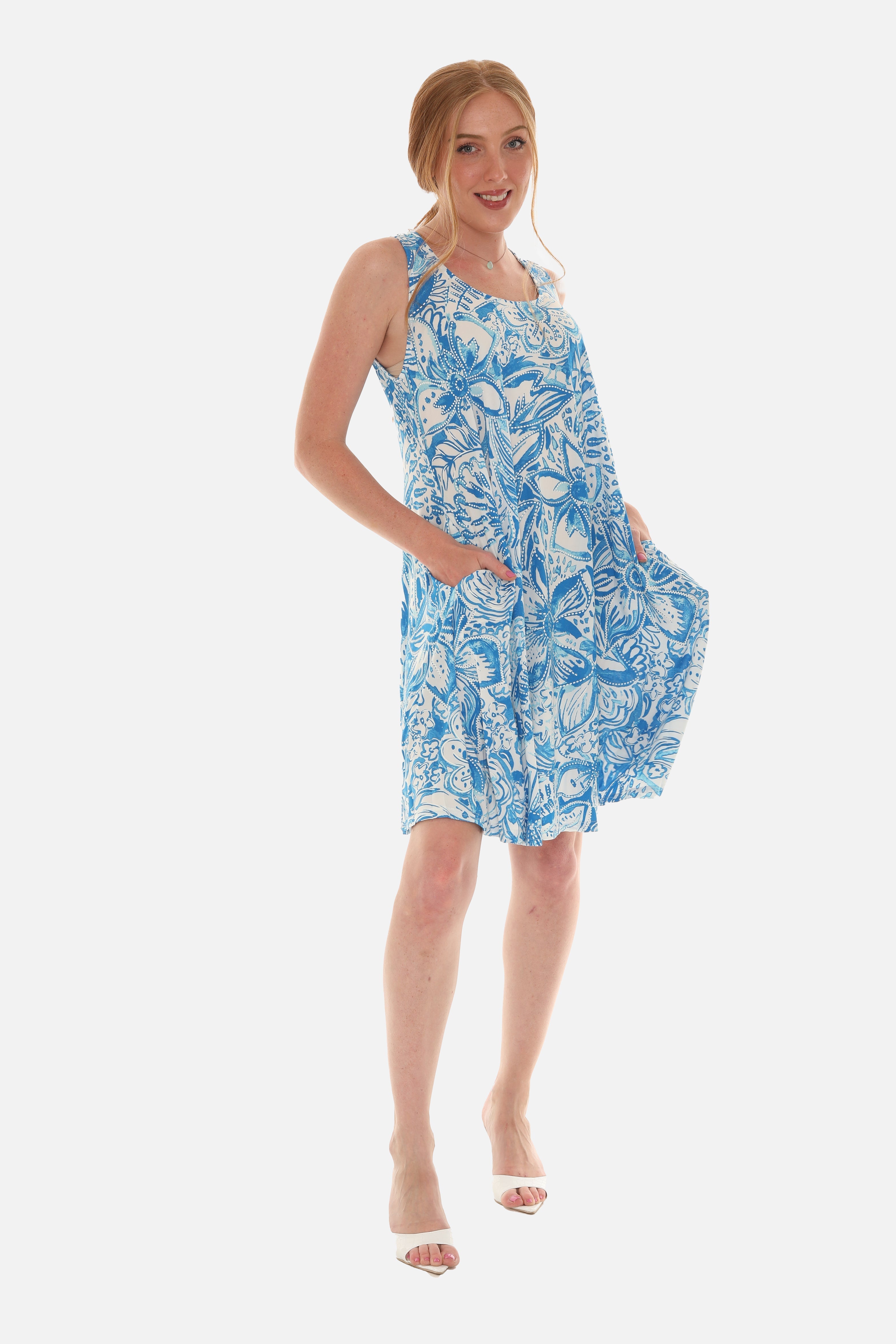 Women's Printed Mid-Length Tank Dress - Charming Charlie