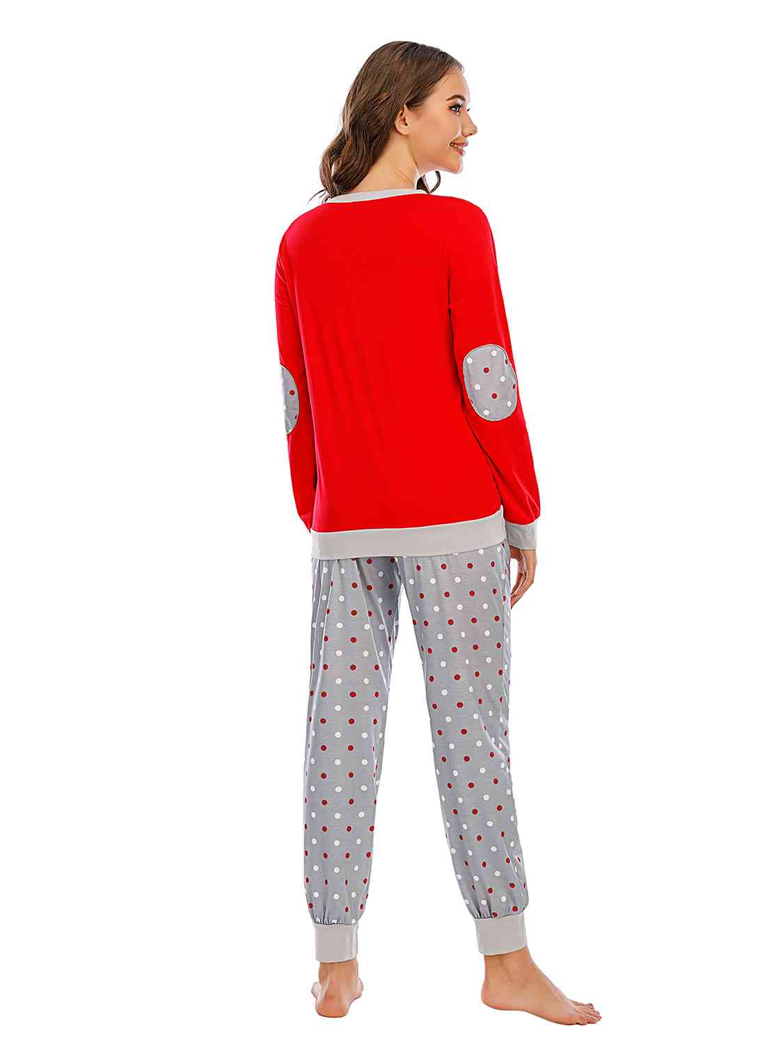 Long Sleeve Top and Polka Dot Pants Set - Charming Charlie