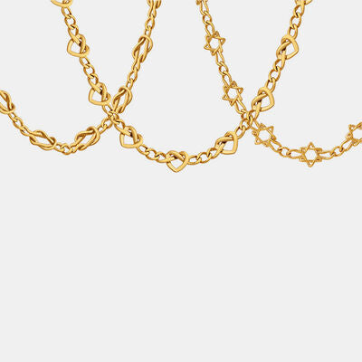 18K Gold-Plated Titanium Steel Bracelet - Charming Charlie