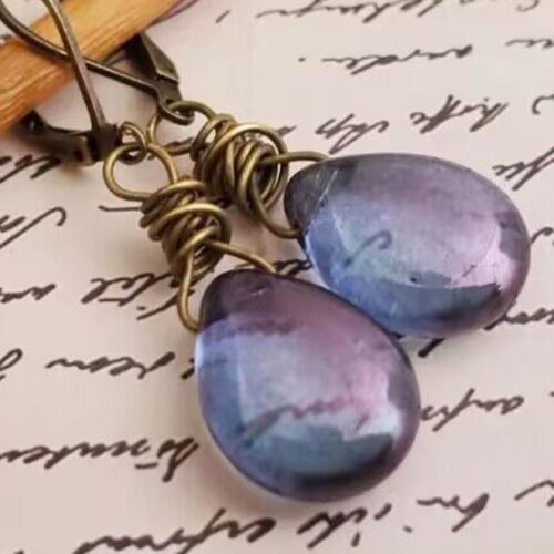 Alloy Gemstone Drop Earrings - Charming Charlie