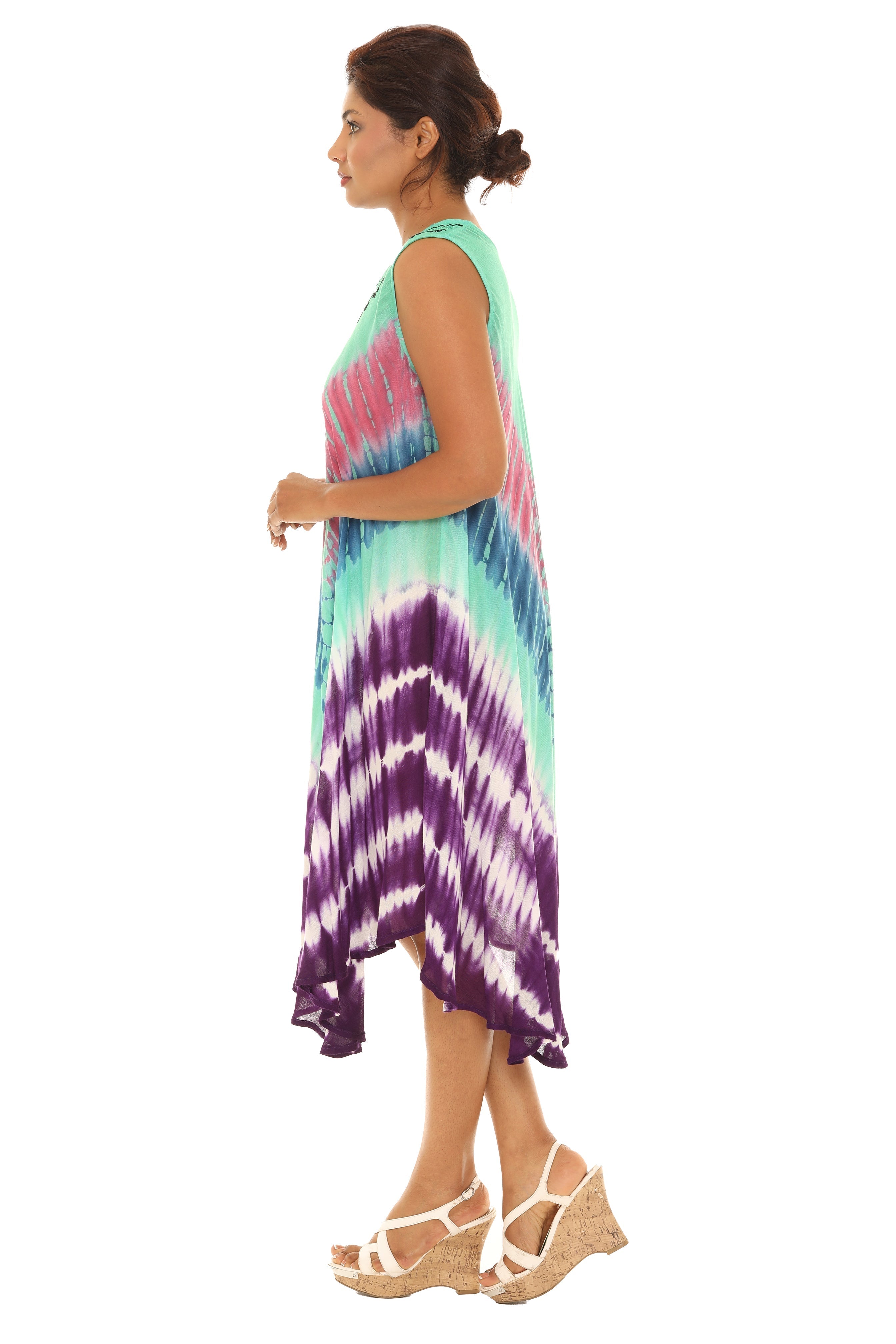 Tie Dye Rayon Sundress - Shoreline Wear, Inc.