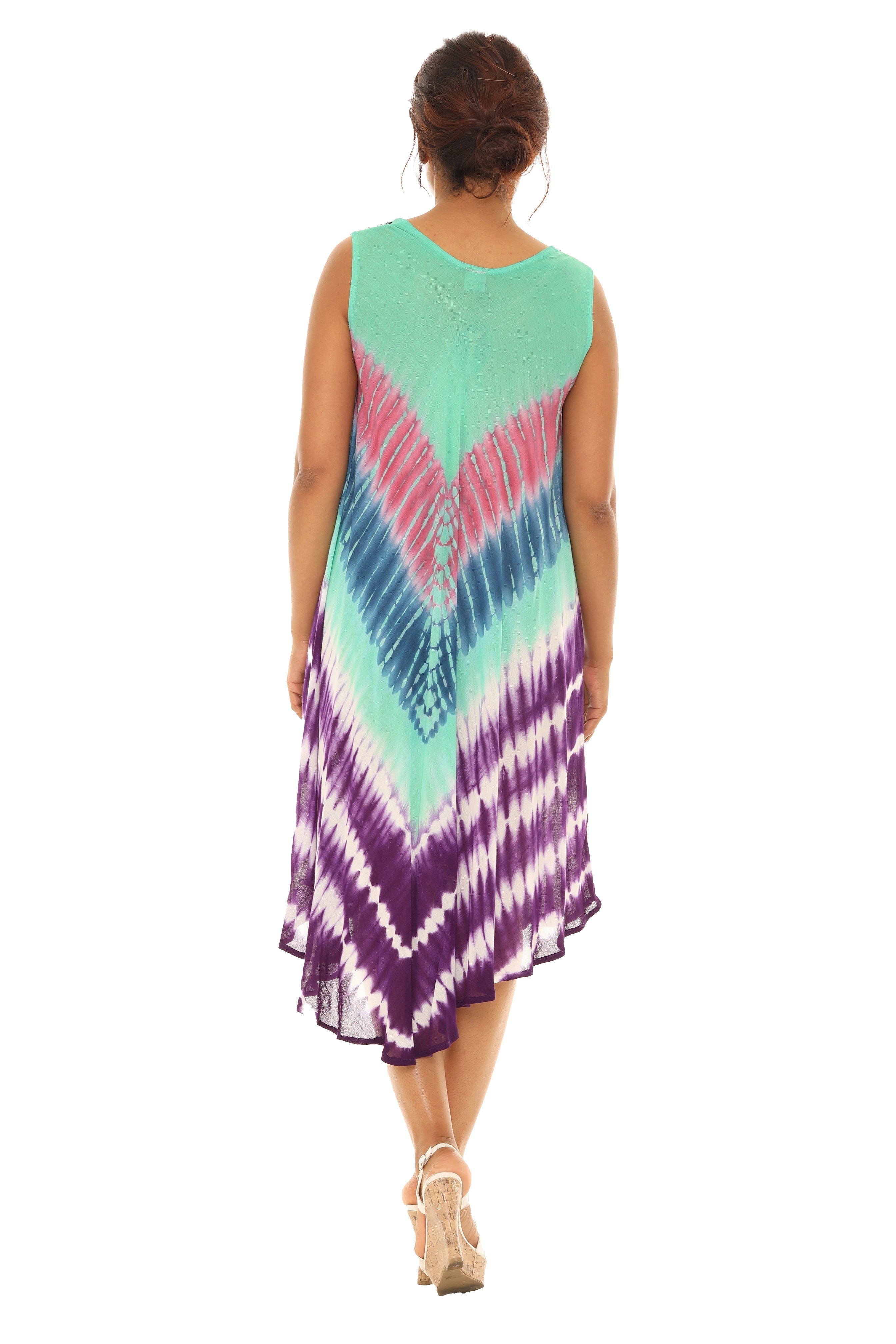 Tie Dye Rayon Sundress - Shoreline Wear, Inc.