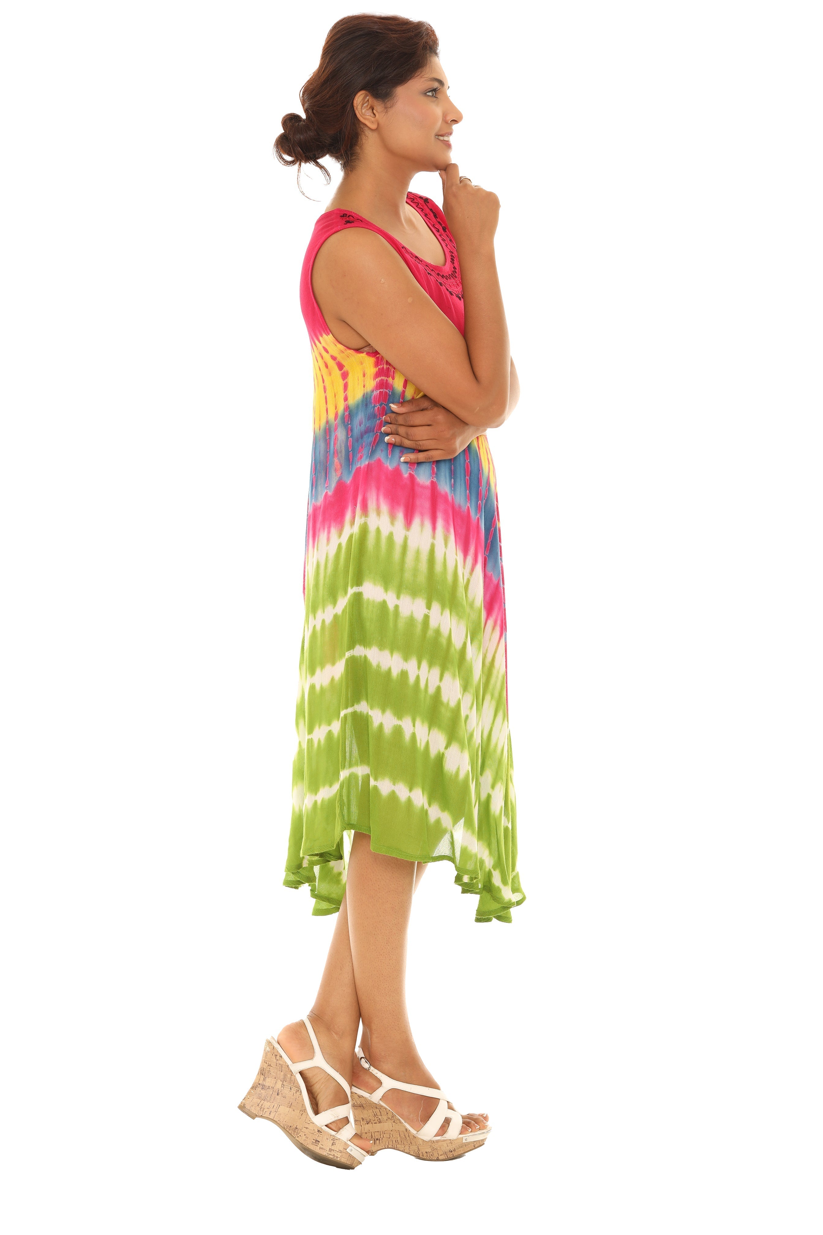Tie Dye Rayon Sundress - Shoreline Wear, Inc.