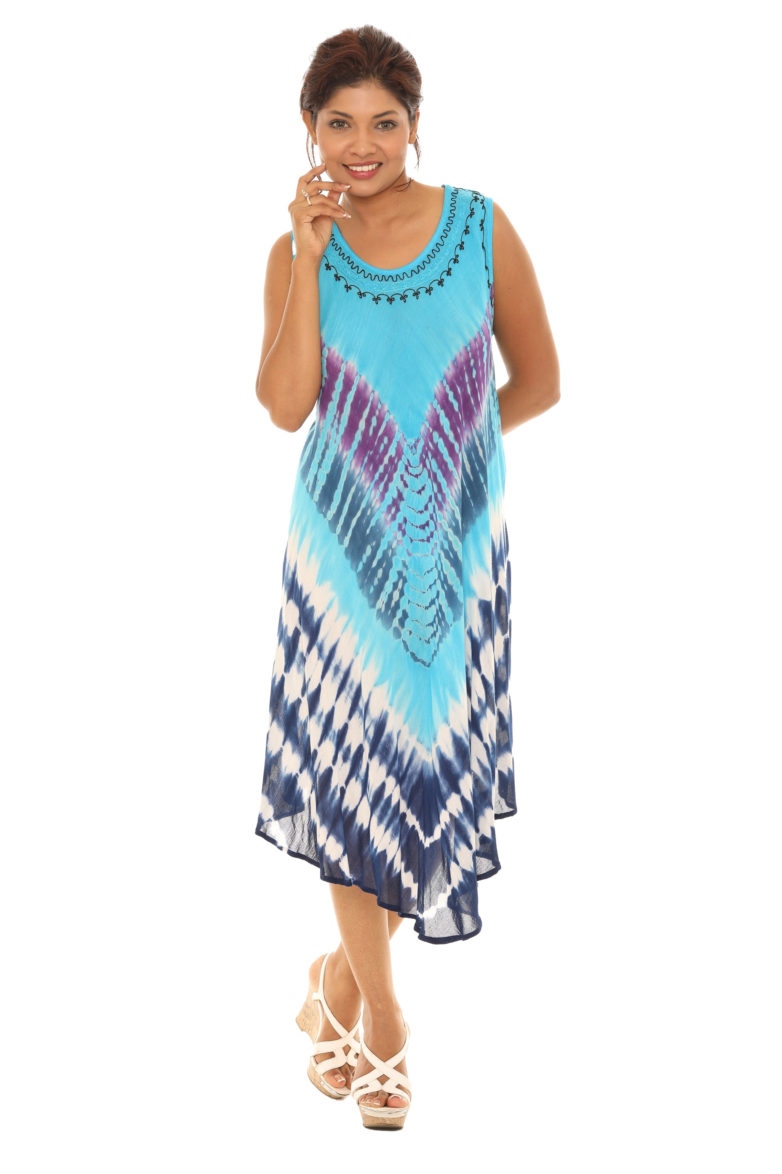 Tie Dye Rayon Sundress - Shoreline Wear, Inc.