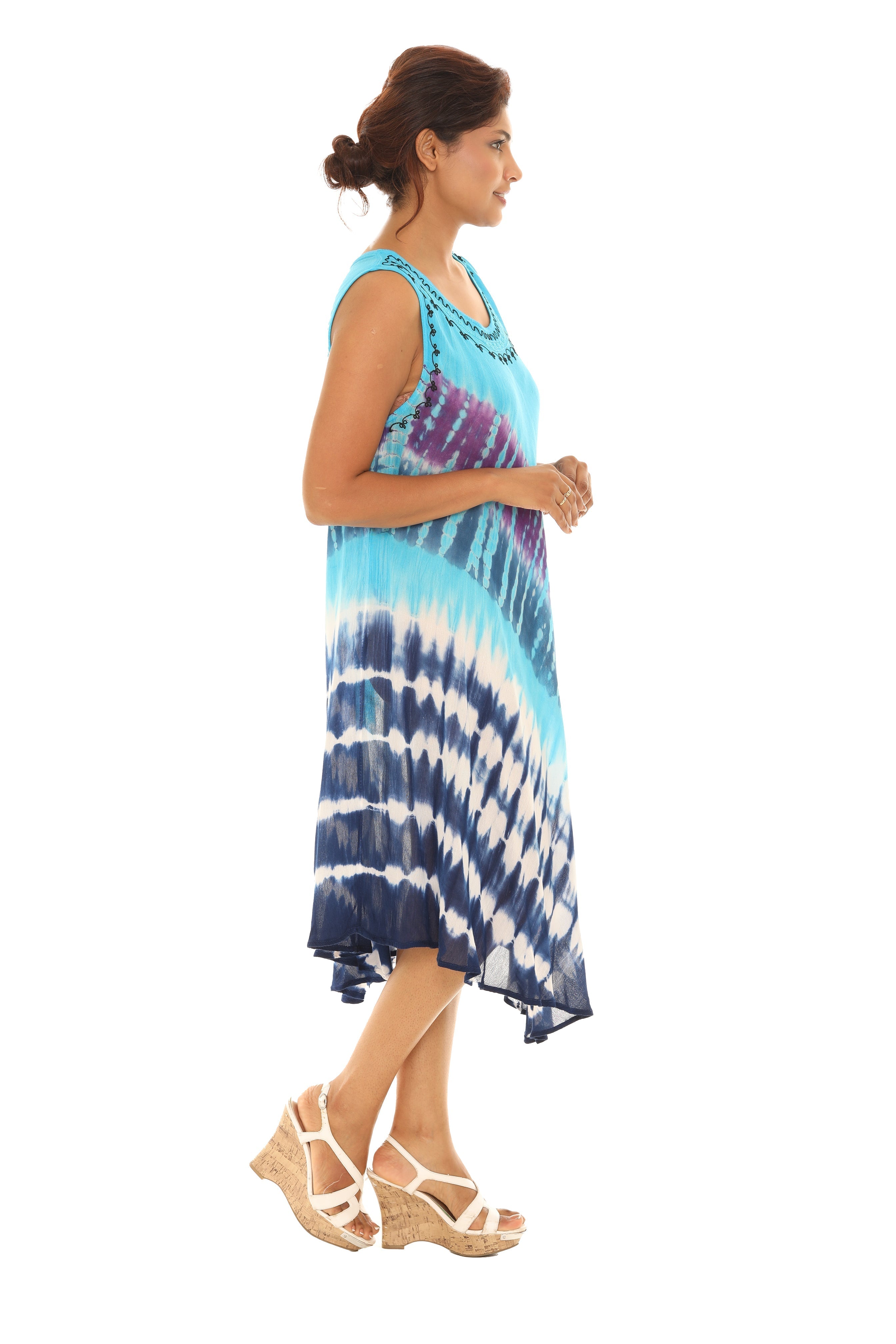 Tie Dye Rayon Sundress - Shoreline Wear, Inc.