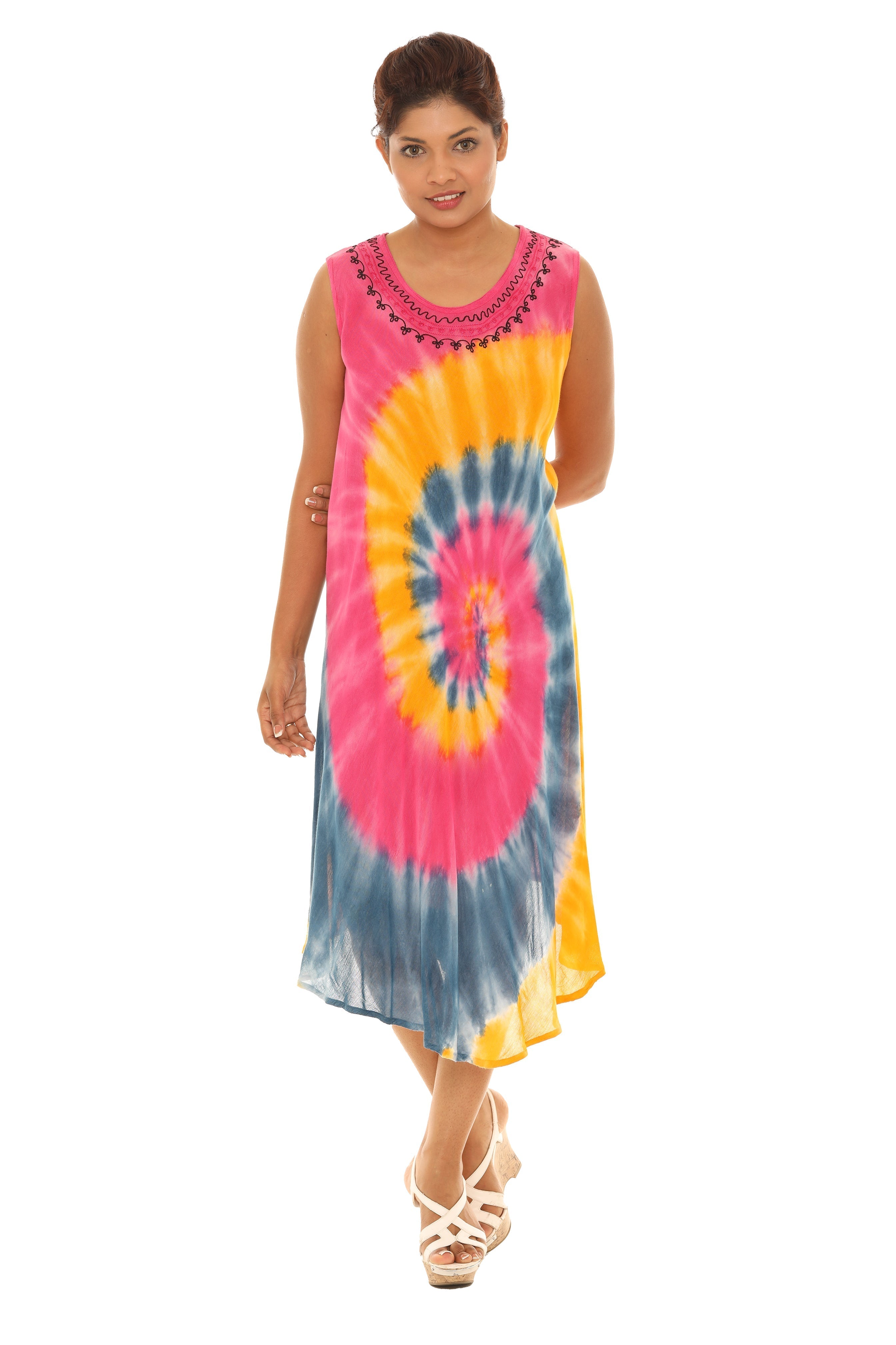 Tie Dye Rayon Sundress - Shoreline Wear, Inc.