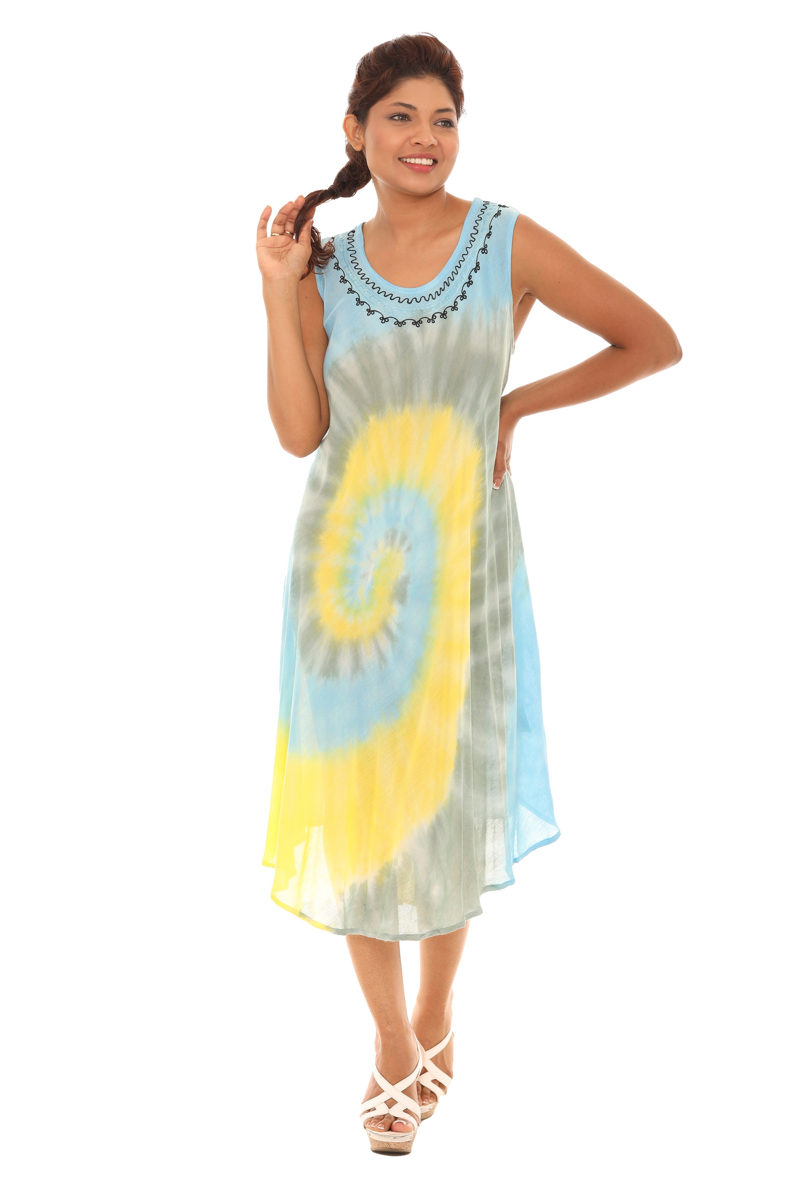 Tie Dye Rayon Sundress - Shoreline Wear, Inc.