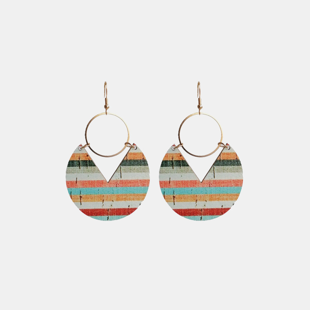 Ms.Pac-Man Shape Wooden Dangle Earrings - Charming Charlie