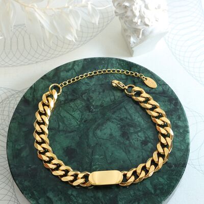 18K Gold-Plated Titanium Steel Bracelet - Charming Charlie