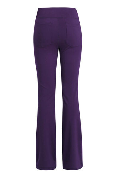 Pocketed High Waist Active Pants - Charming Charlie