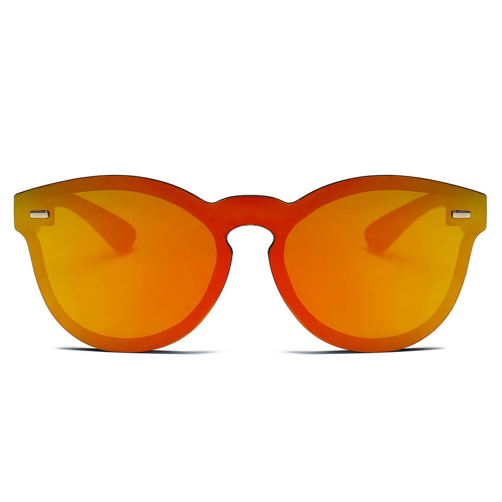 DURANT | S1018 - Unisex Mirror Round Sunglasses - Cramilo Eyewear - Stylish Trendy Affordable Sunglasses Clear Glasses Eye Wear Fashion