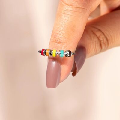 925 Sterling Silver Oil Drip Ring - Charming Charlie
