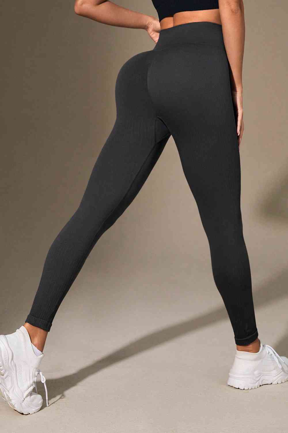 Wide Waistband Sports Leggings - Charming Charlie