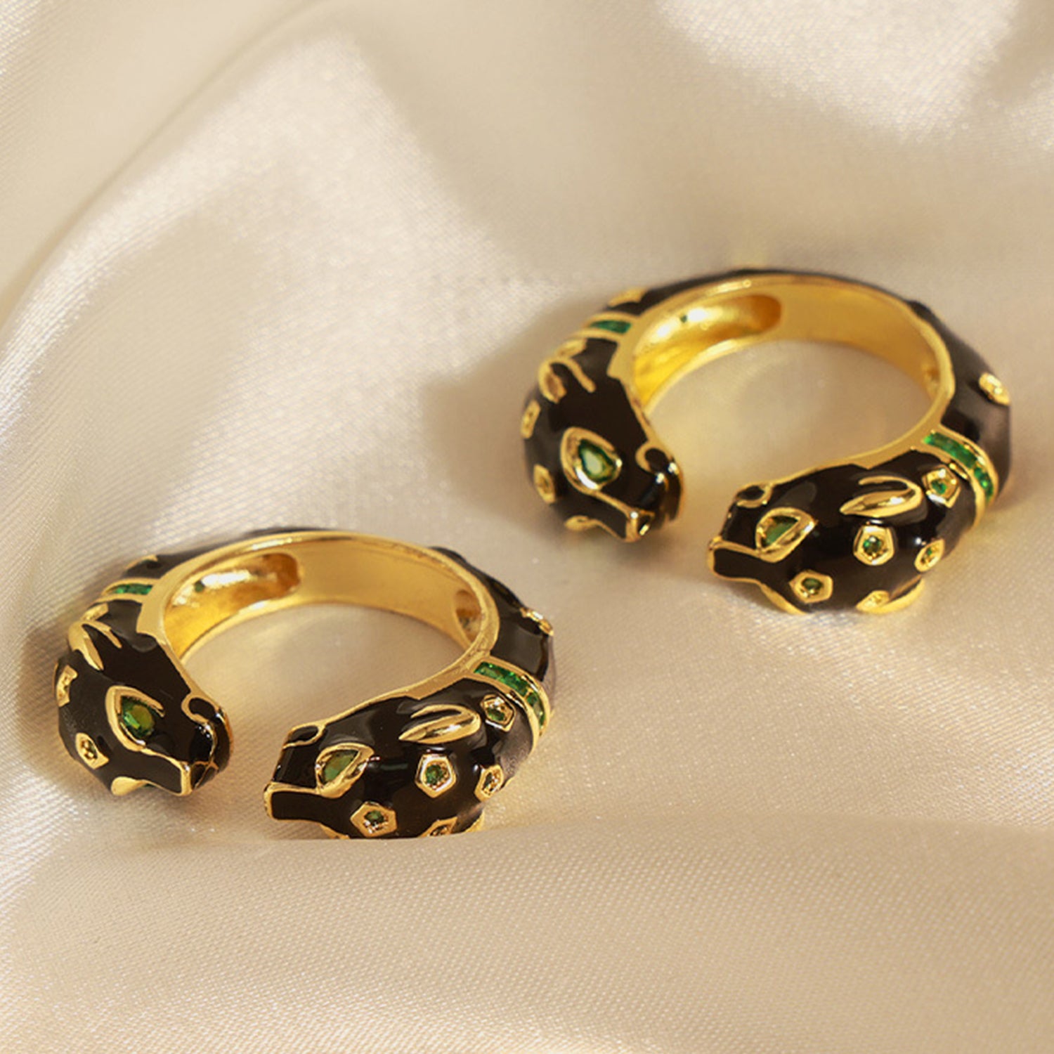 Inlaid Zircon Oil Drip Open Ring - Charming Charlie