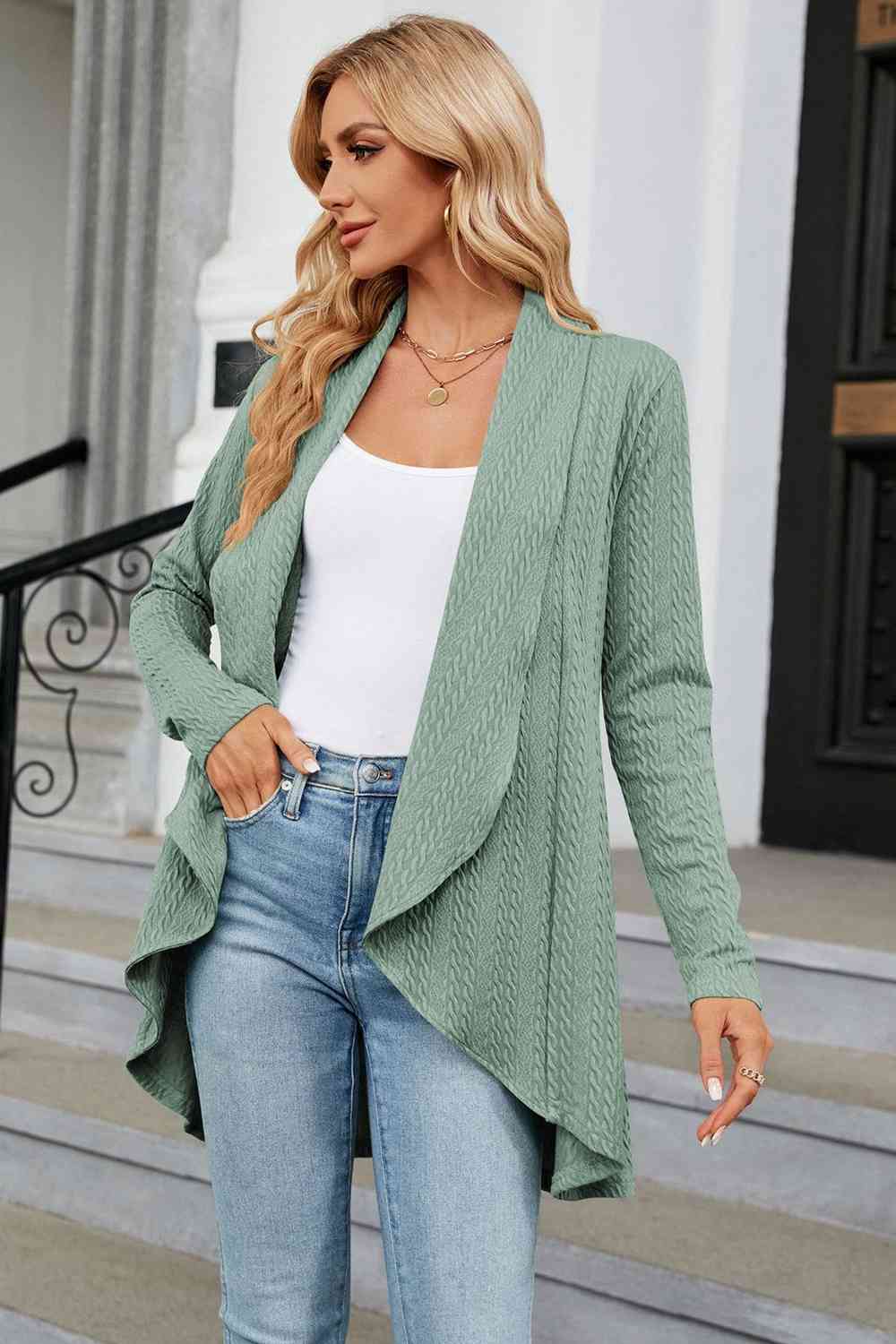 Open Front Long Sleeve Cardigan - Charming Charlie