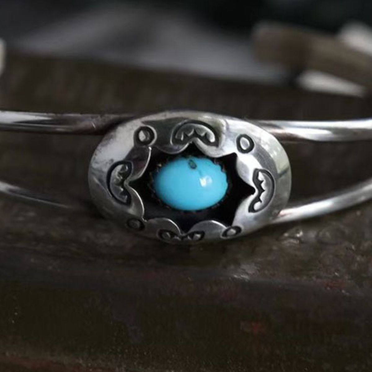 Turquoise Open Bracelet - Charming Charlie