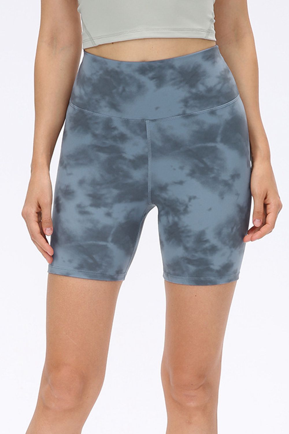 Wide Waistband Sports Shorts - Charming Charlie