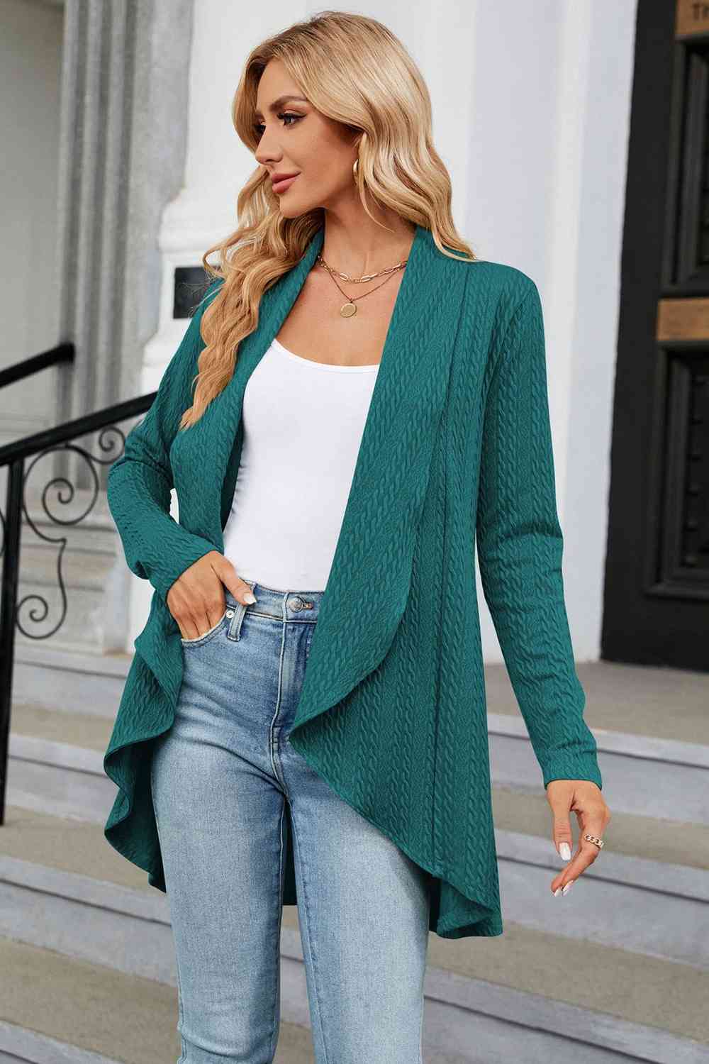 Open Front Long Sleeve Cardigan - Charming Charlie