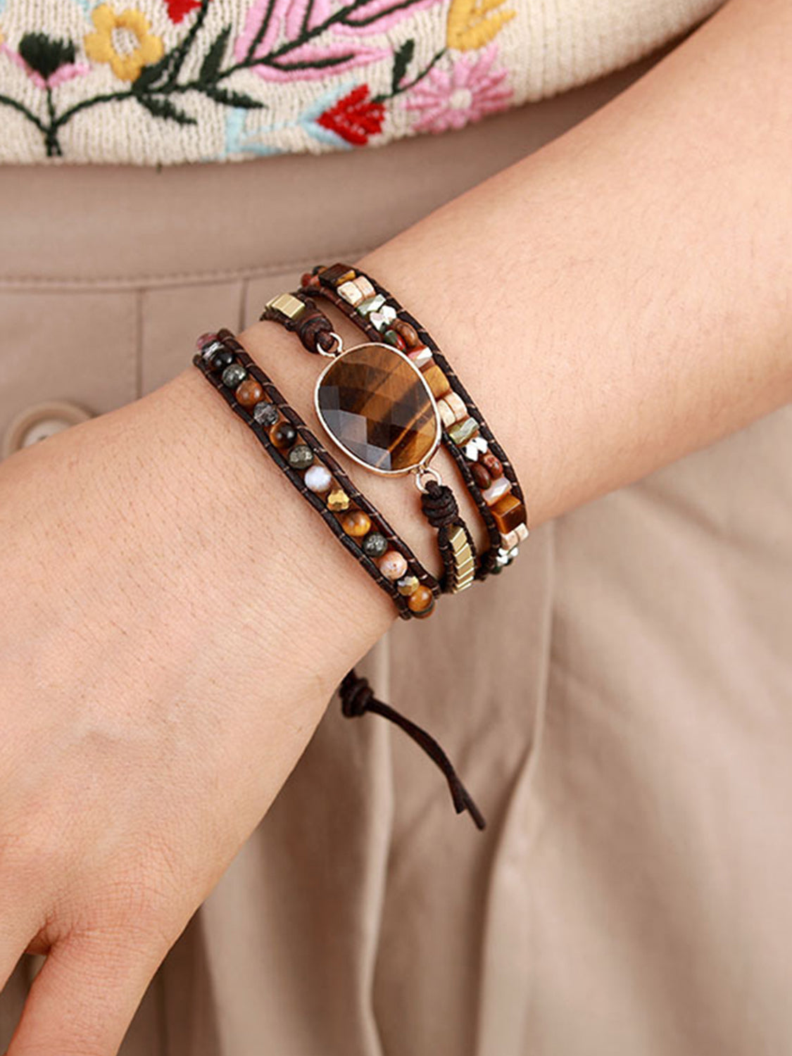 Geometrical Shape Triple-Layer Bracelet - Charming Charlie