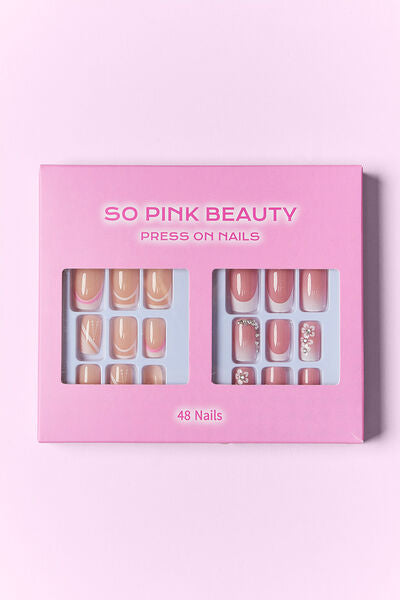 SO PINK BEAUTY Press On Nails 2 Packs - Charming Charlie