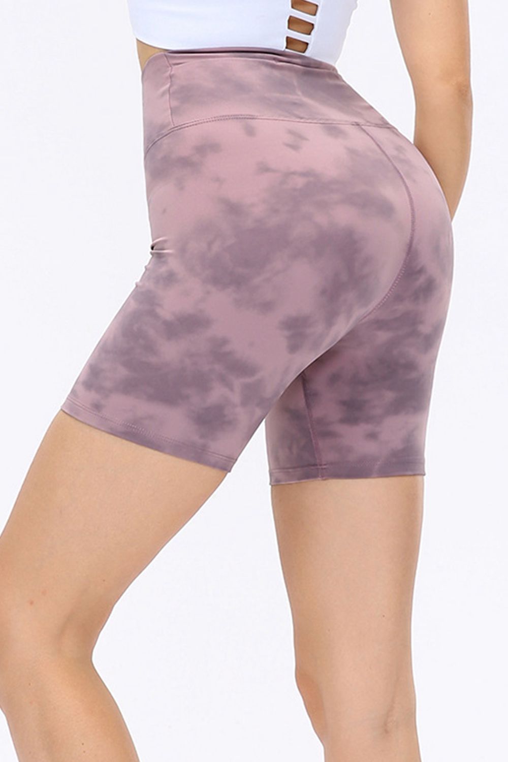 Wide Waistband Sports Shorts - Charming Charlie