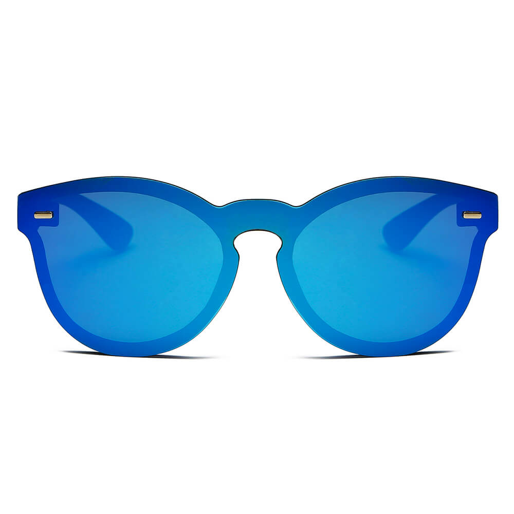 DURANT | S1018 - Unisex Mirror Round Sunglasses - Cramilo Eyewear - Stylish Trendy Affordable Sunglasses Clear Glasses Eye Wear Fashion