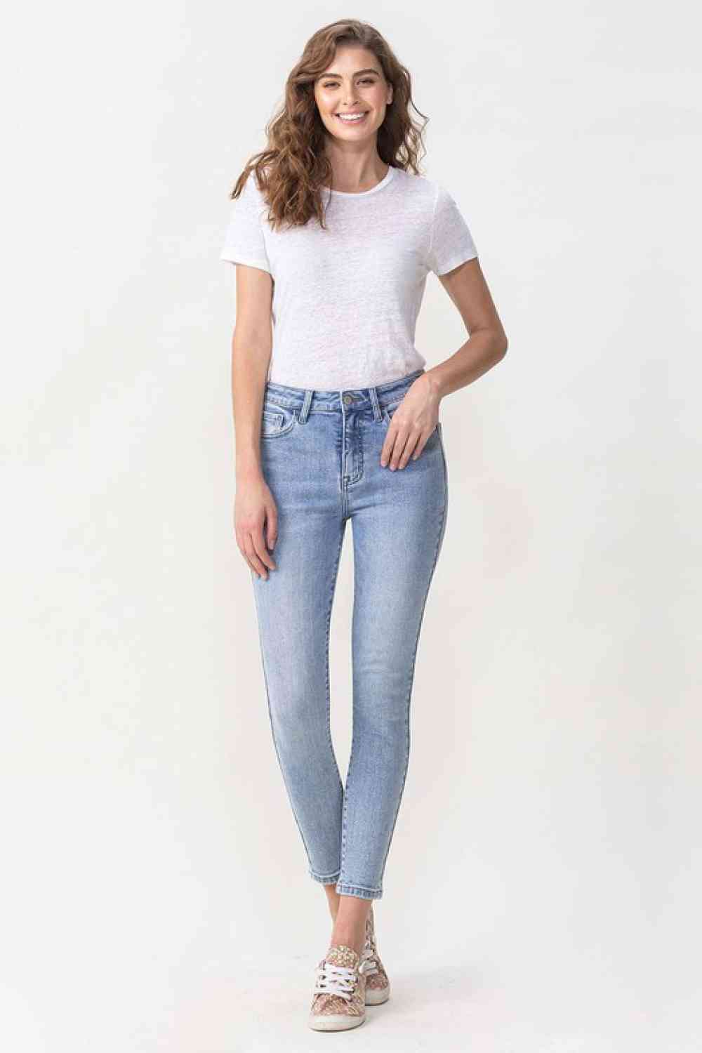 Lovervet Full Size Talia High Rise Crop Skinny Jeans - Charming Charlie