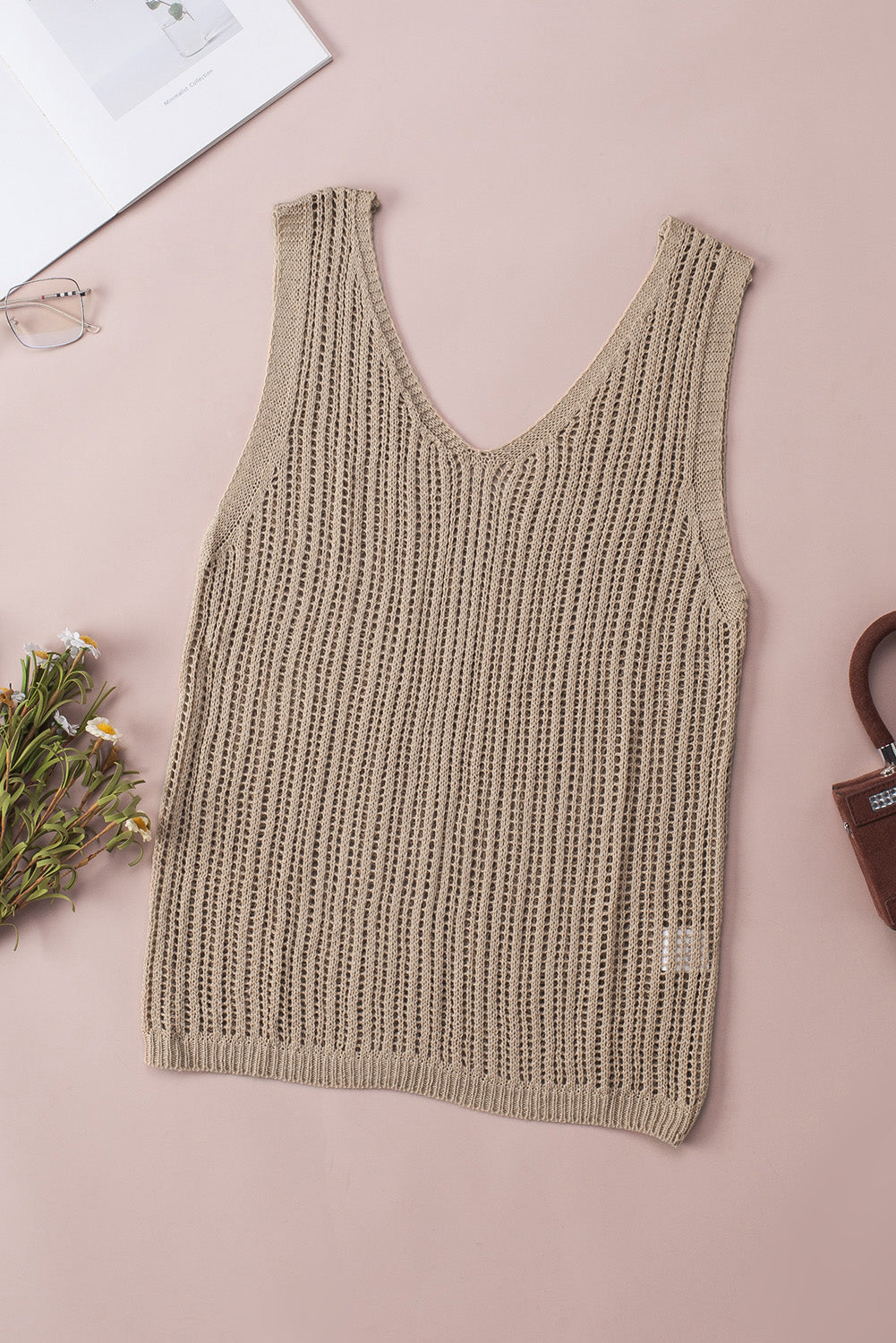 V-Neck Wide Strap Knit Vest - Charming Charlie