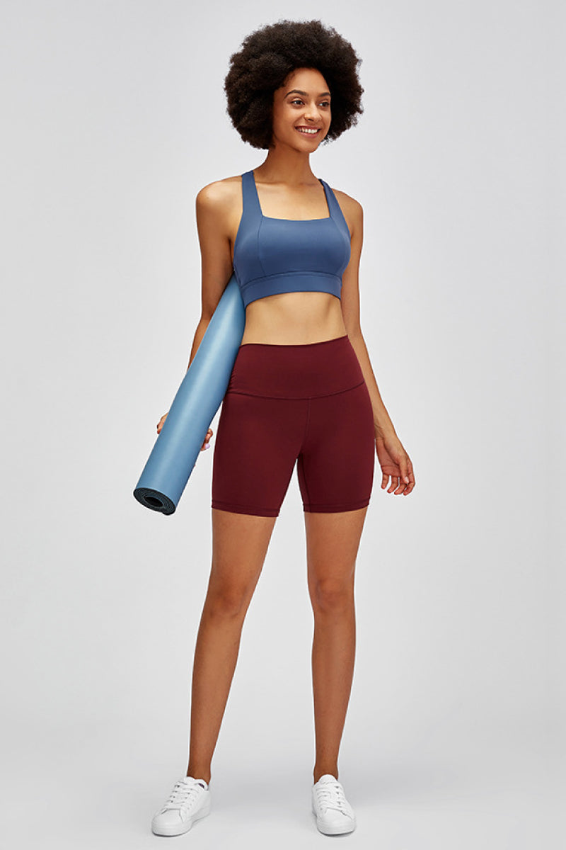 High Waist Training Shorts - Charming Charlie