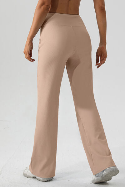 High Waist Straight Active Pants - Charming Charlie